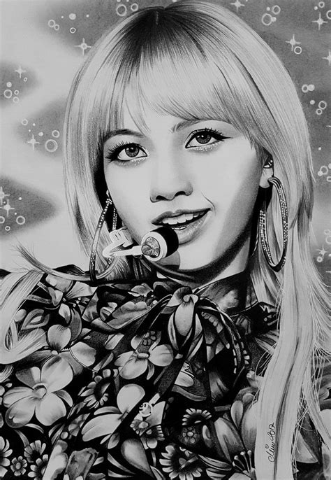drawing of lisa from blackpink